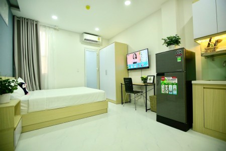 Căn hộ dịch vụ cho thuê dạng phòng studio 25m2 tại Bình Thạnh