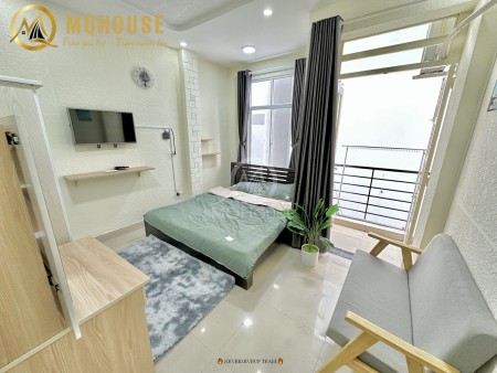 Căn hộ 1 phòng ngủ riêng ban công ngay cầu Trần Khánh Dư, Bờ kè Hoàng Sa -Trần Khắc Chân,Quận 1