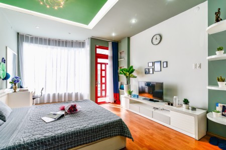 Căn hộ Studio bancony Ký Con gần chợ Bến Thành - Quận 1