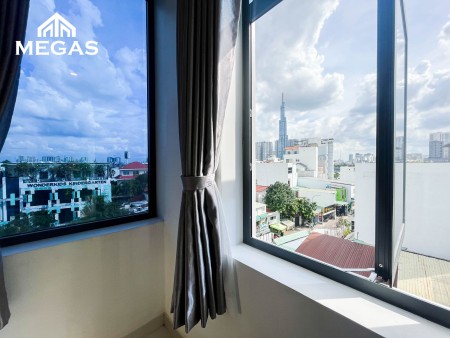 Cho thuê căn hộ 2 phòng ngủ mới xây có ban công và máy giặt riêng ngay Cầu Sài Gòn