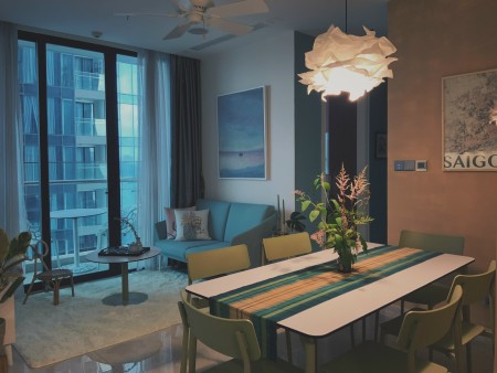 Vinhomes Golden River Quận 1 cho thuê căn hộ 2 pn - dt 74m2 - thiết kế đẹp