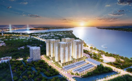 Cho thuê căn hộ Q7 Saigon River 1 pn 53m2 view sông 7tr