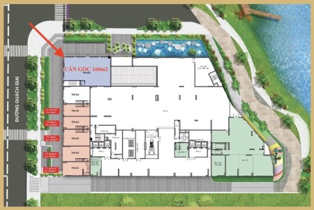 Cho thuê shophouse chung cư Thủ Thiêm Dragon, căn góc 160m2 mặt tiền đường 24m KDC Thủ Thiêm Villa, 160m2, , 1 toilet