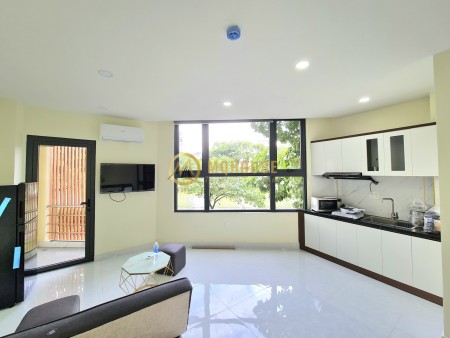 Căn hộ Cao cấp 45m2 Máy Giặt Riêng Ban công cửa sổ thoáng full nội thất view Hoàng Sa, Quận 3