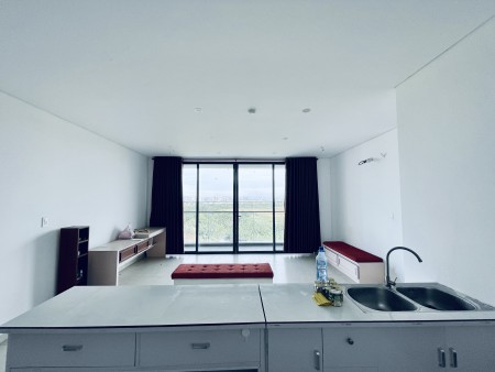 Cho thuê căn hộ Thủ Thiêm Dragon, căn góc 2PN nội thất bếp và rèm, view công viên nội khu.