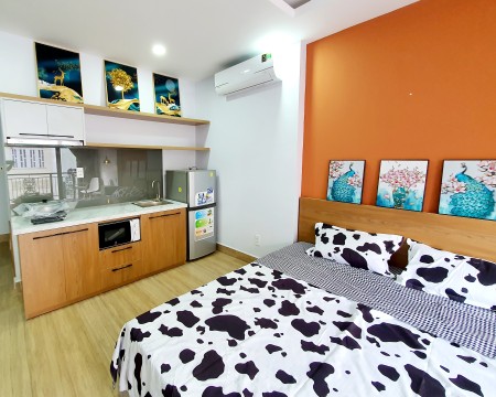 Căn hộ studio balcon đủ nội thất gần chợ Dân Sinh, Nguyễn Thái Bình Q1