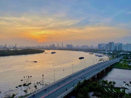 Thuê Duplex Đảo Kim Cương 243m2, full nội thất, view toàn cảnh sông quận 1 cực chill giá 75tr/tháng