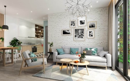 Cho thuê căn hộ cao cấp SAIGON PAVILLON 74m2, 2PN, 2WC, Full NTCC. Giá Thật: 23 tr/th