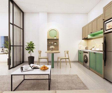 Căn hộ Studio - 1PN máy giặt riêng full nt hiện đại ngay Chu Văn An