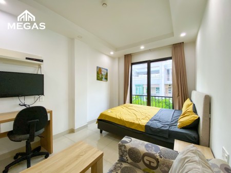 Cho thuê căn hộ ban công khu Phú Mỹ Hưng, Quận 7 giá rẻ, full nội thất lh 0386593691, 45m2, 1 phòng ngủ, 1 toilet