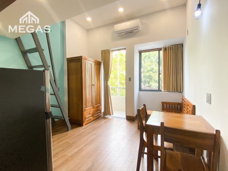 CHO THUÊ CĂN HỘ FULL NỘI THẤT GÁC, BAN CÔNG RỘNG NGAY MAI CHÍ THỌ GẦN THE SUN AVANUE QUẬN 2