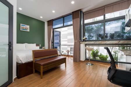 Căn Hộ Studio Bancony Hồ Bơi,Gym Võ Văn Tần Q3, 40m2, 1 phòng ngủ, 1 toilet