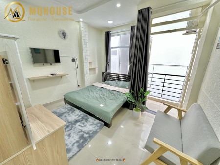 Căn hộ 1PN balcon máy giặt riêng full nội thất ở Tân Định Quận 1