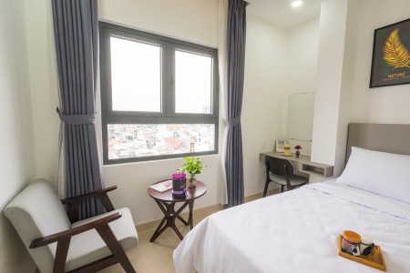 Quận 7 chdv giá tốt, nội thất đầy đủ, sạch sẽ, cửa sổ lớn, hiện đại chợ , cầu tân thuận