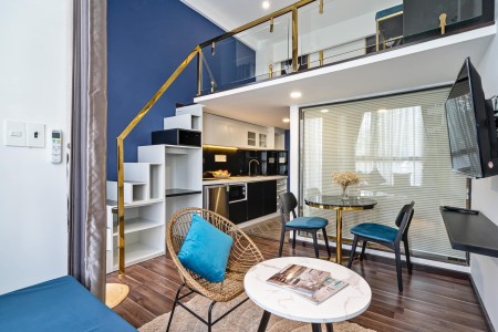Căn hộ Duplex Ban Công Ánh sáng - full nội thất - - 35m2