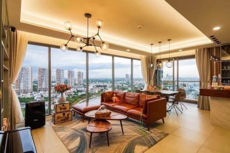 3PN Đảo Kim Cương 123m2, full nội thất, view sông + Landmark, giá 43tr
