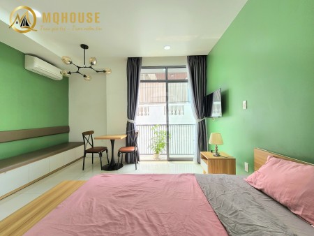 Cho thuê căn hộ studio bancol đẹp, yên tĩnh, full nt gần CV Hoàng Văn Thụ, sân bay