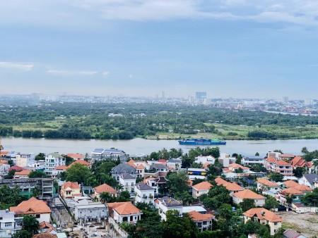MASTERI THẢO DIEN- CHO THUÊ 2-3 PHÒNG NGỦ VIEW ĐÌNH ĐÁM- ÔN TRỌN SÀI GÒN, 92m2, 3 phòng ngủ, 2 toilet