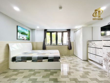 Căn hộ Stuido full nội thất, cửa sổ rộng an ninh, thoáng gần chợ Tân Mỹ