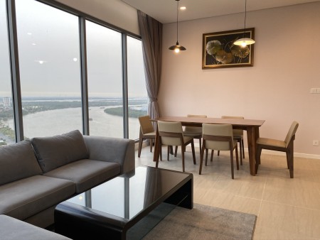 3PN Đảo Kim Cương cho thuê full nội thất view sông Sài Gòn đẹp mát, 119m2, giá thuê 42 tr/th
