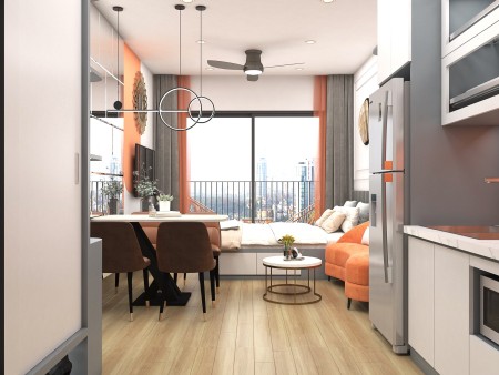 Mình có căn Studio, full nội thất tại Smart City, khách chỉ cần xách đồ vào ở, LH: 0365 811 049