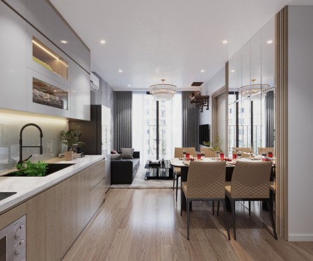 Nhà mới , nội thất đẹp - Cho thuê căn 2PN full đồ đẹp view thoáng giá từ 7.5 triệu/ tháng.