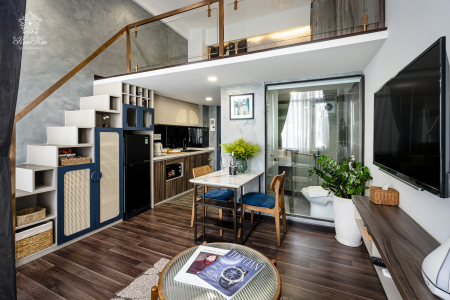 CHUỖI CĂN HỘ CAO CẤP FULL NỘI THẤT & SERVICE TỐT STUDIO,1PN,2PN,3PN BẢO VỆ & HẦM XE - THANG MÁY, 50m2, 1 phòng ngủ, 1 toilet