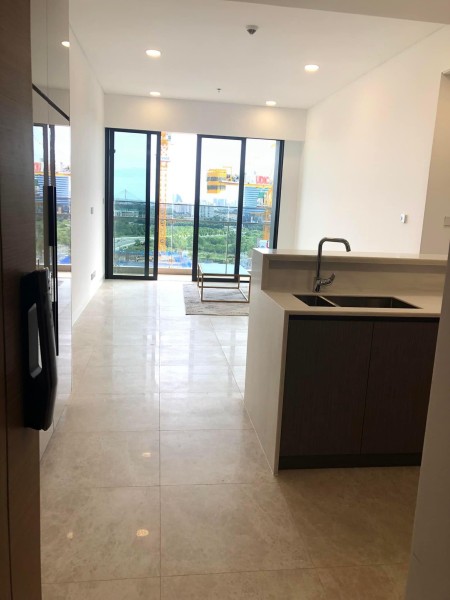 The River Thủ Thiêm cho thuê 1 phòng ngủ - 1WC 63m2 đầy đủ nội thất với 22 triệu trống sẵn