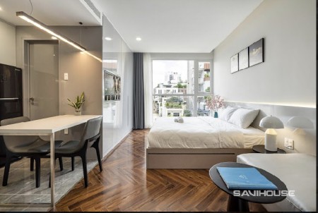 Studio ban công Trần Quang Khải - mặt tiền đường, hầm xe, bảo vệ 24/24