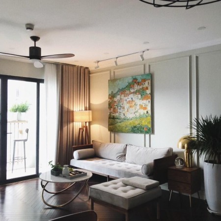 Cho thuê ngay căn 88m2, 2 ngủ đủ đồ ở Vinhomes NCT, tầng 18, bc Đông Nam. LH 0932438182