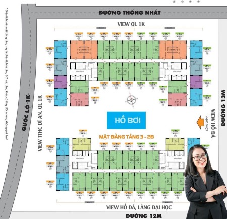 Hiền chuyên thuê Bcons Plaza, 4.5tr 2PN, 1,375tr/1 người tất tần tận, sát Làng ĐH