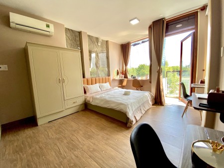 Studio 1pn ban công 35m2, gần cầu Ông lãnh