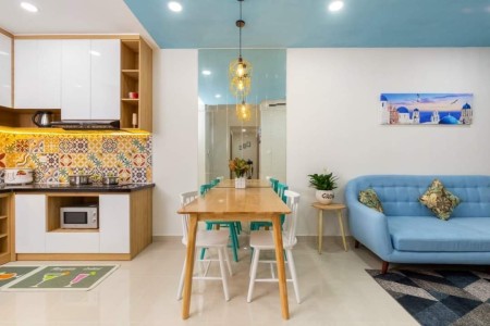 Cho thuê căn hộ chung cư Q2, The Sun 2pn, full nt, nhà đẹp giá 16tr