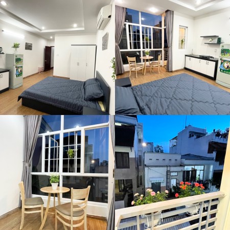 Cho thuê căn hộ có BAN CÔNG full đồ ở Bình Thạnh gần Hutech, Hồng Bàng