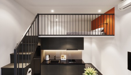 Căn Hộ Full Nội Thất Cao Cấp Ban Công View Kính Mới 100% Ngay Nguyễn Văn Khối, 30m2, 1 phòng ngủ, 1 toilet