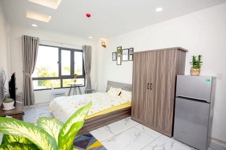Căn hộ studio bếp xa giường, gần Phạm Văn Đồng full nội thất