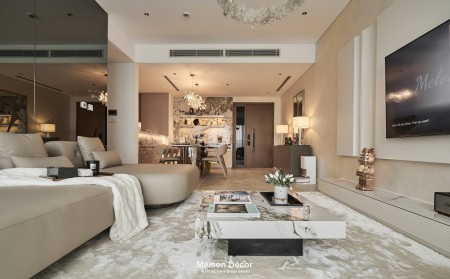 Thuê chung cư The River Thủ Thiêm quận 2 - 3 phòng, 140m2 thang máy riêng nội thất SANG 94 triệu