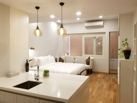 Cho thuê chung cư Trần Cao Vân Q3 gần Hồ Con Rùa, Võ Văn Tần, Công Viên Tao Đàn, Full NT, Bancolny