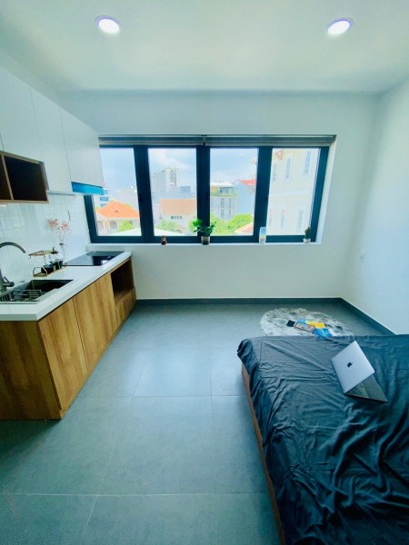 Studio sang xịn mịn, đầy đủ nội thất, cho nuôi pet, có thang máy