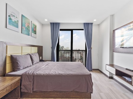 cho thuê căn hộ 1 phòng ngủ đẹp khu phố tây an thượng - bể bơi tầng thượng