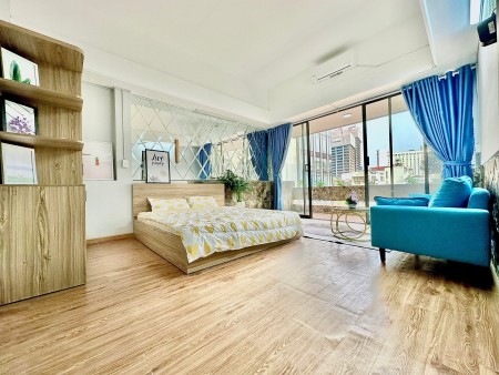 Căn hộ cao cấp gần cầu ông lãnh, quận 1 - studio full nội thất, 35m2, 1 phòng ngủ, 1 toilet