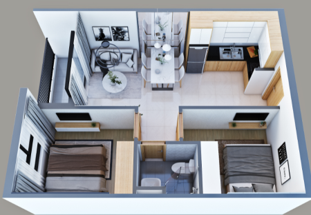 Thuê chung cư 2 phòng ngủ giá rẻ TPHCM ở đâu?