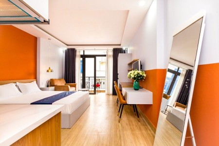 Cho thuê Studio Bancol 30m2 ngay Chợ Bến Thành, đường Nguyễn Thái Bình, Full Nội Thất, tại Quận 1