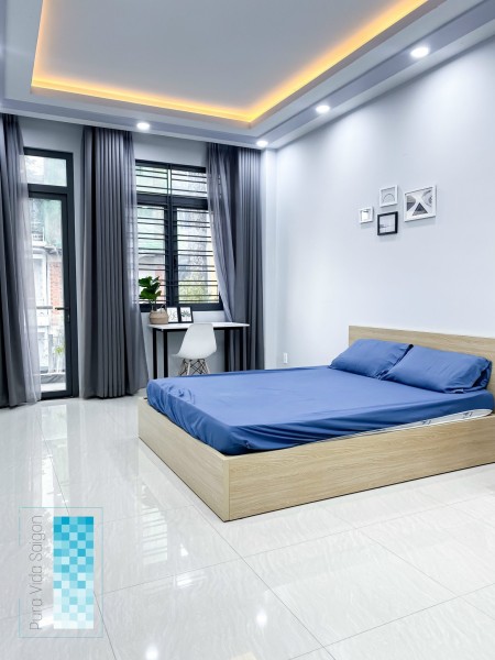 Căn hộ full nt bancon gần chợ Tân Định