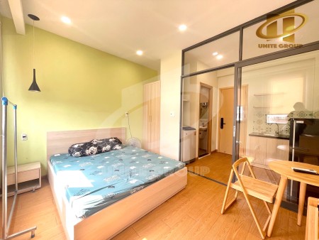 Căn hộ 1 phòng ngủ, full nội thất cửa sổ gần Chợ Bà Chiểu