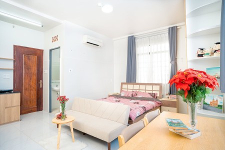 Căn Hộ Studio Vách Ngăn ở Dương Bá Trạc quận 8 full nội thất gần Trung Tâm, 30m2, 1 phòng ngủ, 1 toilet