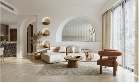 Lối thiết kế đơn giản nhưng đầy đủ cho 3PN, nội thất đẹp 65 triệu, The River Thủ Thiêm