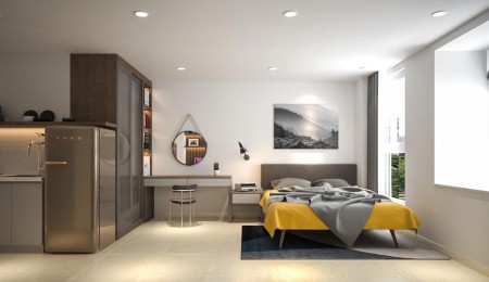 Căn Hộ Studio Cao Cấp New100% Full Nội Thất - Service ngay chợ BàChiểu Đ Hoàng Hoa Thám đi Quận1 10P