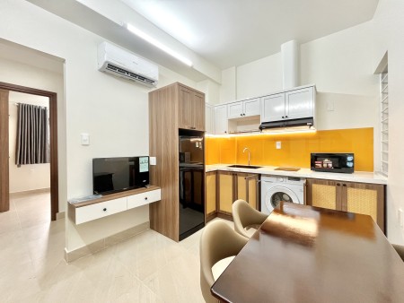 CHO THUÊ CĂN HỘ 1PN MỚI XÂY 100% FULL NT GỖ HIỆN ĐẠI - YÊN TĨNH KHU SÂN BAY