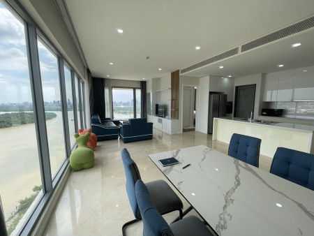 Cho thuê căn hộ 3 phòng ngủ tại Diamond Island với nội thất cao cấp và view trực diện sông Sài Gòn